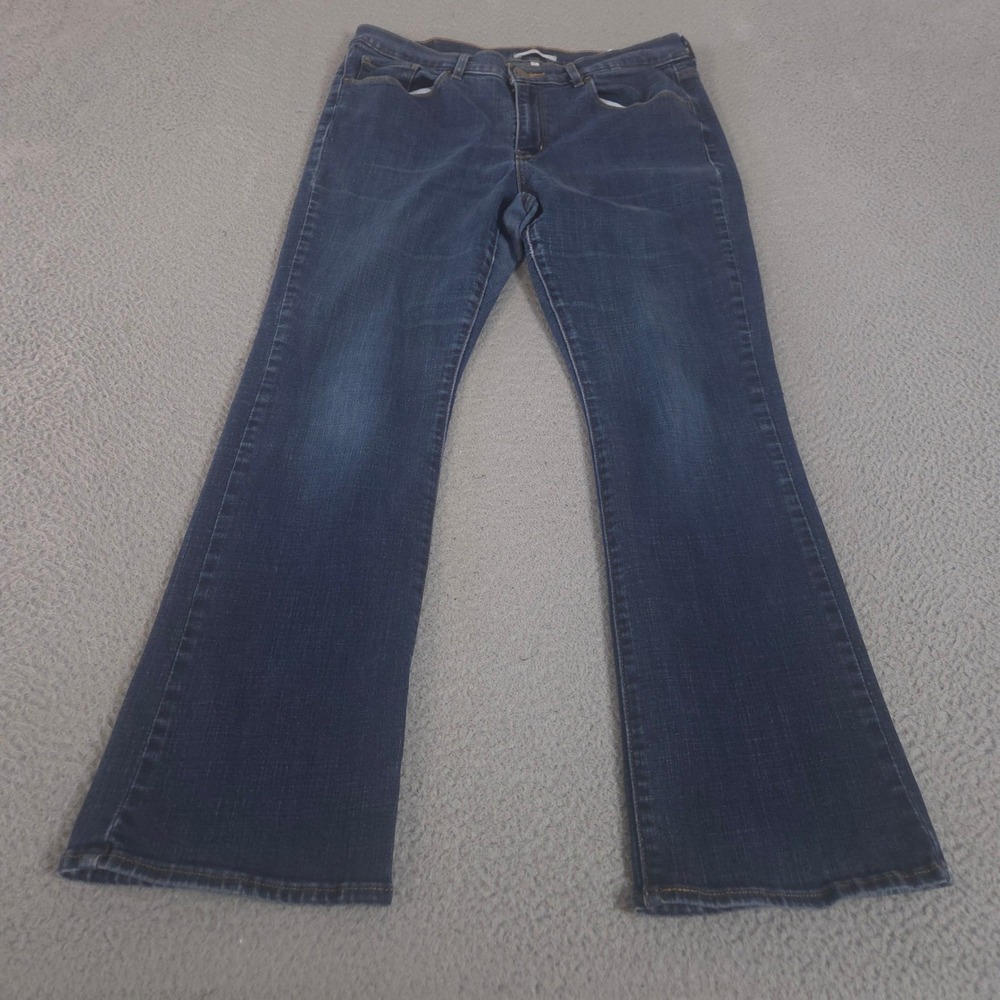 Levi's Jeans Womens 12 Short Blue Classic Boot Bootcut Stretch Dark Wash Denim